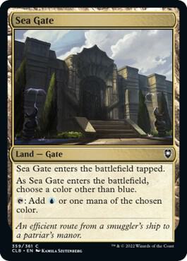 Sea Gate 359 card from Commander Legends: Battle for Baldur's Gate