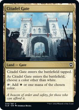 Citadel Gate 349 card from Commander Legends: Battle for Baldur's Gate