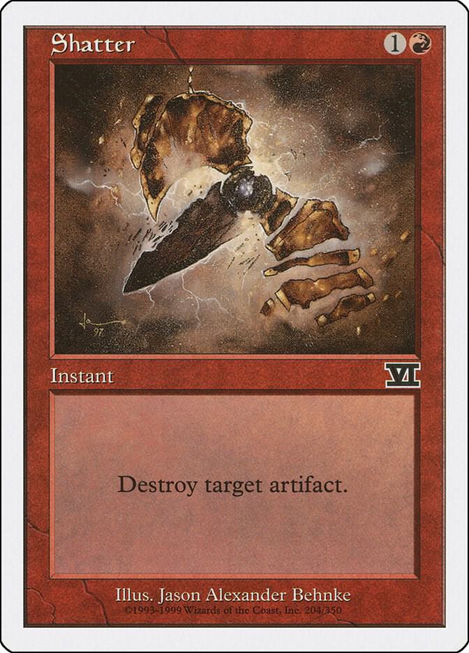 Shatter 204 card from Classic Sixth Edition