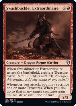 Swashbuckler Extraordinaire 198 card from Commander Legends: Battle for Baldur's Gate