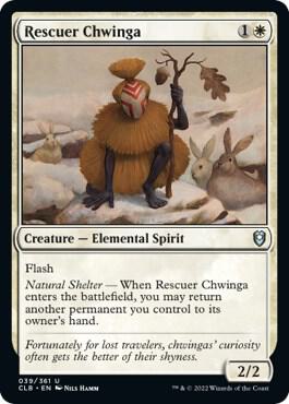 Rescuer Chwinga 39 card from Commander Legends: Battle for Baldur's Gate