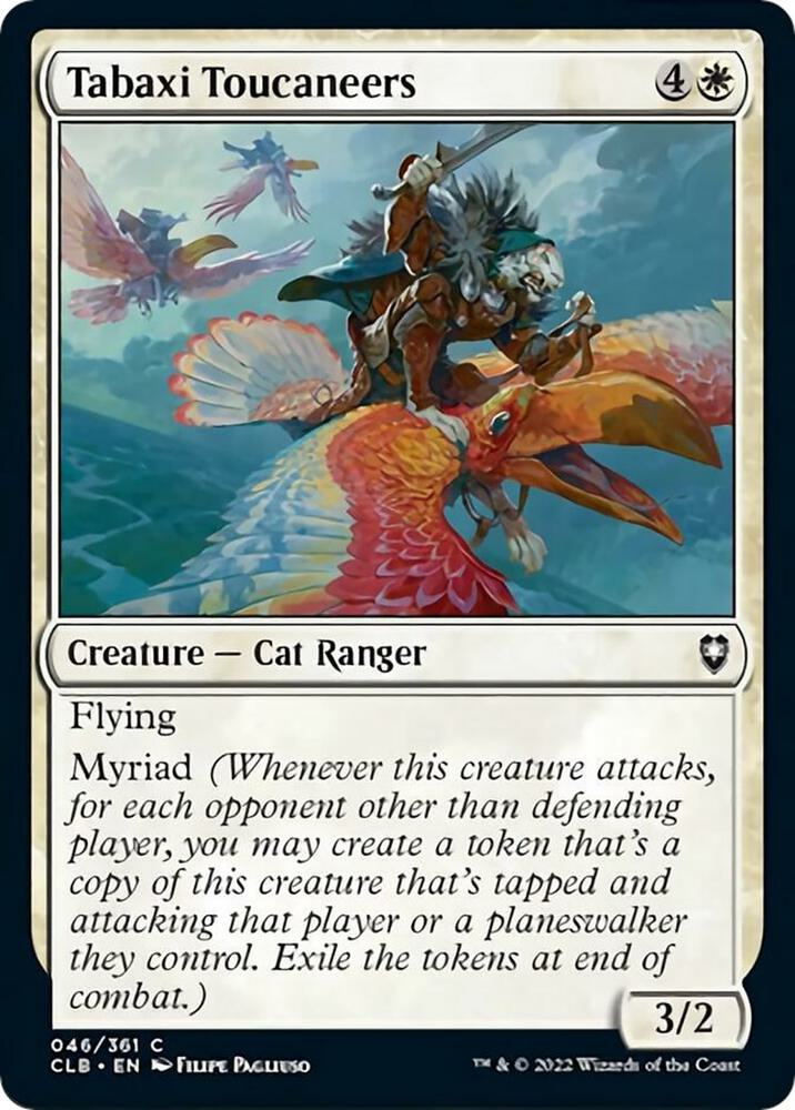 Tabaxi Toucaneers 46 card from Commander Legends: Battle for Baldur's Gate