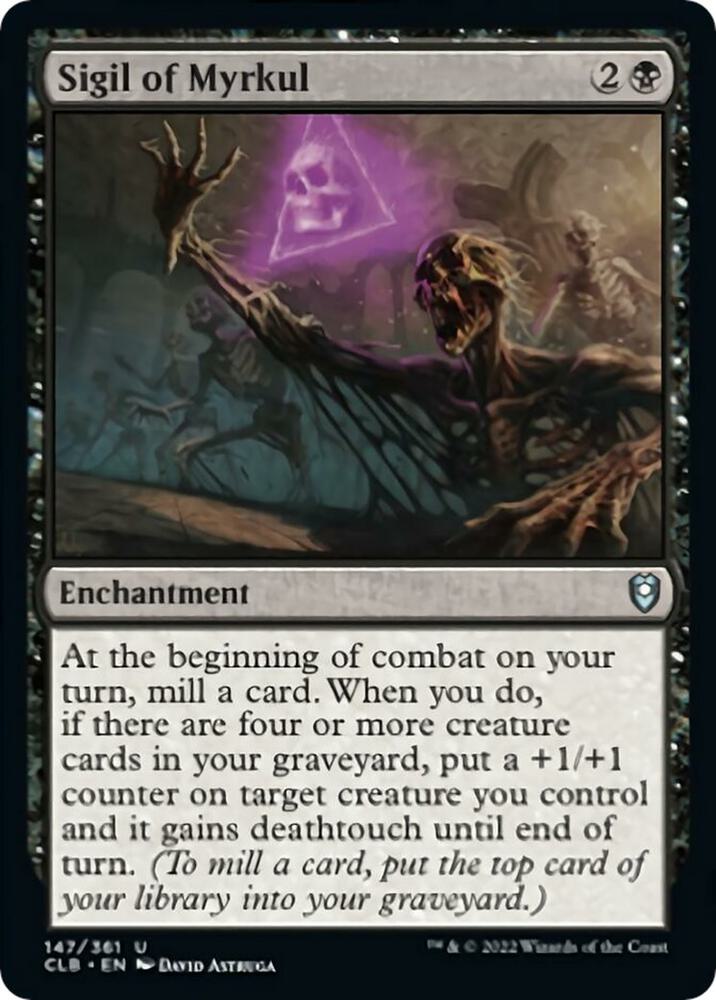 Sigil of Myrkul 147 card from Commander Legends: Battle for Baldur's Gate