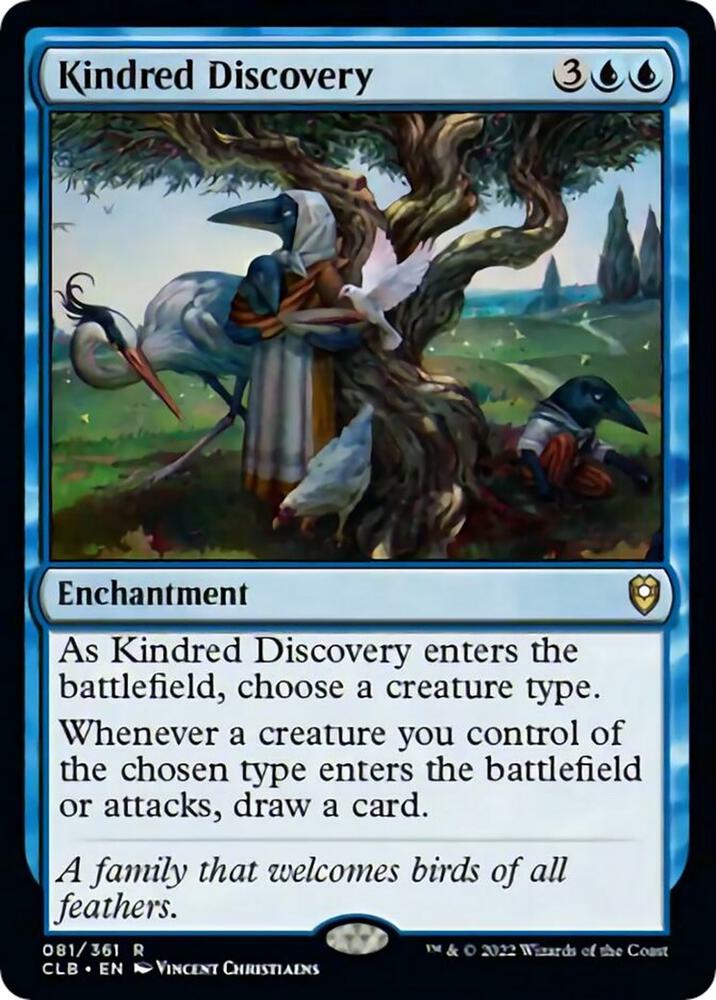 Kindred Discovery 81 card from Commander Legends: Battle for Baldur's Gate