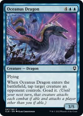 Oceanus Dragon 87 card from Commander Legends: Battle for Baldur's Gate