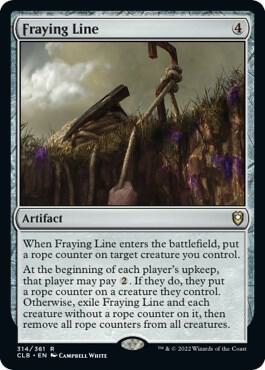 Fraying Line 314 card from Commander Legends: Battle for Baldur's Gate