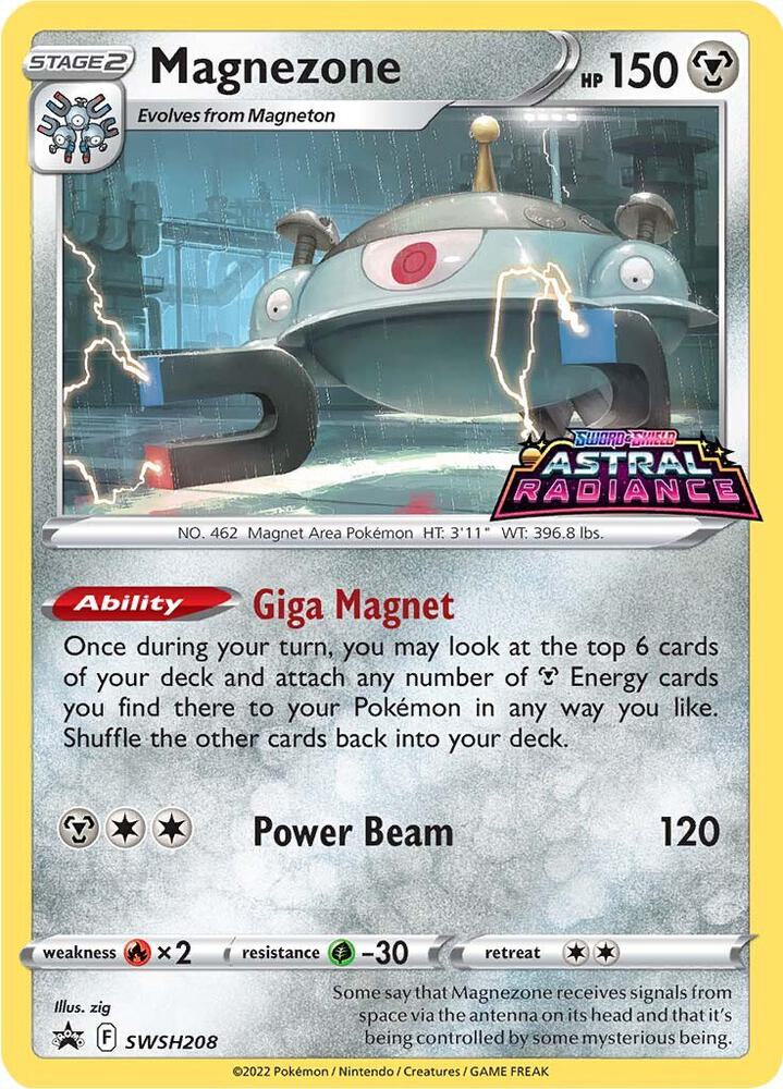 Magnezone SWSH208 card from SWSH: Sword & Shield Promo Cards
