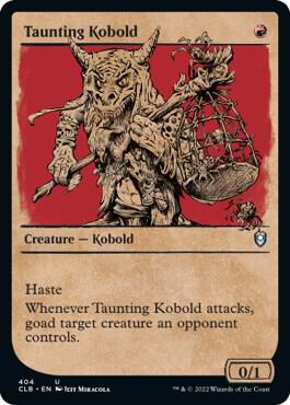 Taunting Kobold (Showcase) 404 card from Commander Legends: Battle for Baldur's Gate