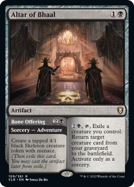 Altar of Bhaal 109 card from Commander Legends: Battle for Baldur's Gate