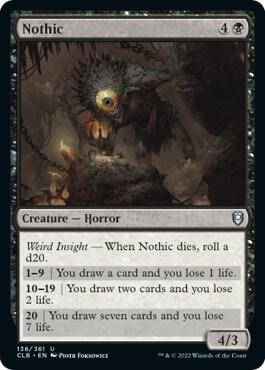 Nothic 138 card from Commander Legends: Battle for Baldur's Gate