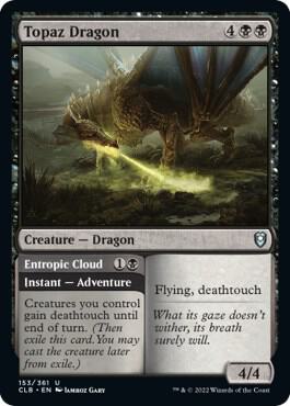 Topaz Dragon 153 card from Commander Legends: Battle for Baldur's Gate