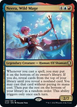 Neera, Wild Mage 288 card from Commander Legends: Battle for Baldur's Gate