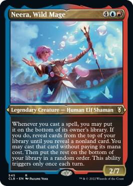 Neera, Wild Mage (Foil Etched) 545 card from Commander Legends: Battle for Baldur's Gate