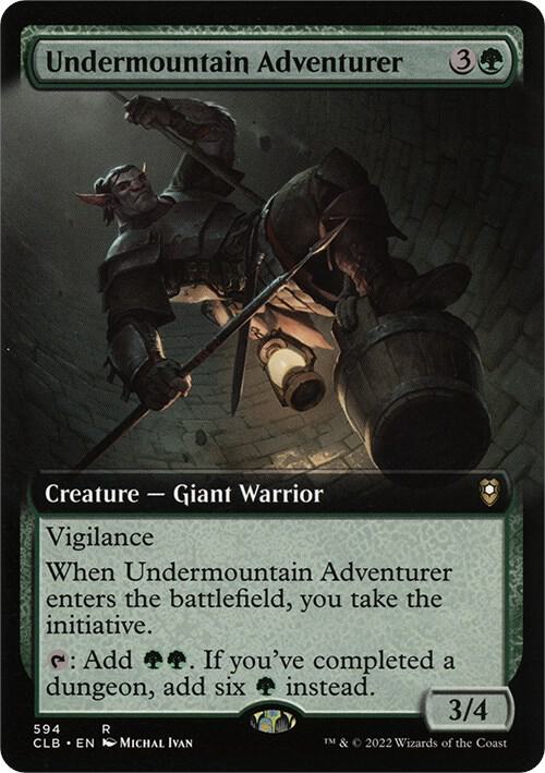 Undermountain Adventurer (Extended Art) 594 card from Commander Legends: Battle for Baldur's Gate