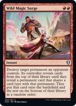 Wild Magic Surge 206 card from Commander Legends: Battle for Baldur's Gate