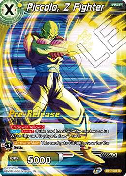 Piccolo, Z Fighter BT17-085 card from Ultimate Squad Pre-Release Cards