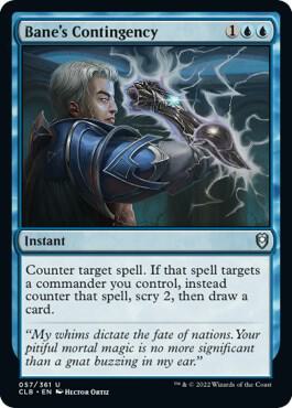 Bane's Contingency 57 card from Commander Legends: Battle for Baldur's Gate
