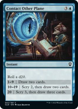 Contact Other Plane 62 card from Commander Legends: Battle for Baldur's Gate