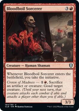 Bloodboil Sorcerer 164 card from Commander Legends: Battle for Baldur's Gate