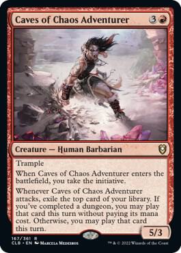 Caves of Chaos Adventurer 167 card from Commander Legends: Battle for Baldur's Gate