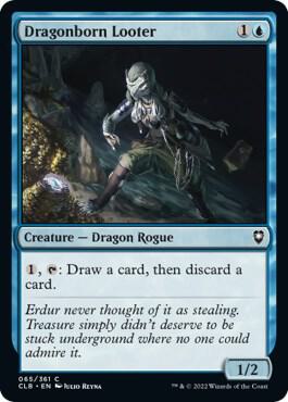 Dragonborn Looter 65 card from Commander Legends: Battle for Baldur's Gate