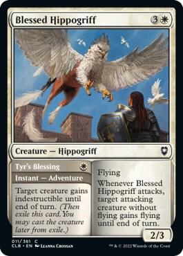 Blessed Hippogriff 11 card from Commander Legends: Battle for Baldur's Gate