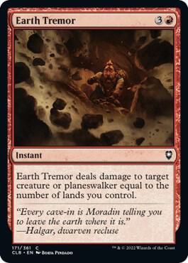 Earth Tremor 171 card from Commander Legends: Battle for Baldur's Gate