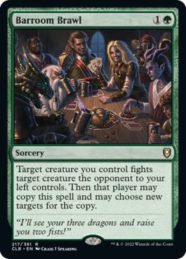 Barroom Brawl 217 card from Commander Legends: Battle for Baldur's Gate