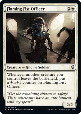 Flaming Fist Officer 19 card from Commander Legends: Battle for Baldur's Gate