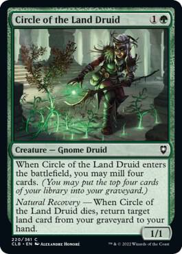Circle of the Land Druid 220 card from Commander Legends: Battle for Baldur's Gate