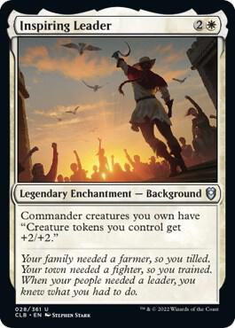 Inspiring Leader 28 card from Commander Legends: Battle for Baldur's Gate