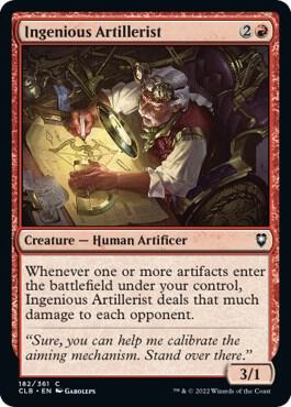 Ingenious Artillerist 182 card from Commander Legends: Battle for Baldur's Gate