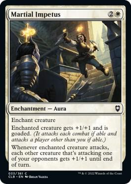 Martial Impetus 33 card from Commander Legends: Battle for Baldur's Gate