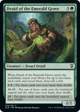 Druid of the Emerald Grove 226 card from Commander Legends: Battle for Baldur's Gate