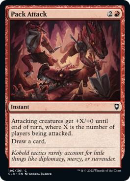 Pack Attack 190 card from Commander Legends: Battle for Baldur's Gate