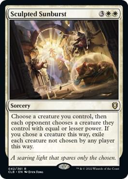 Sculpted Sunburst 42 card from Commander Legends: Battle for Baldur's Gate