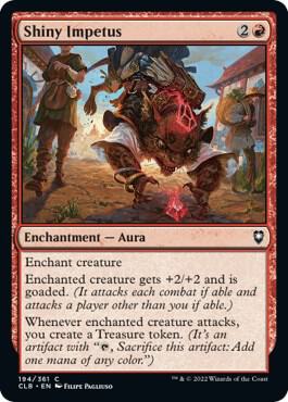 Shiny Impetus 194 card from Commander Legends: Battle for Baldur's Gate