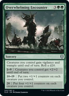 Overwhelming Encounter 245 card from Commander Legends: Battle for Baldur's Gate