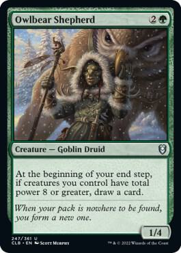 Owlbear Shepherd 247 card from Commander Legends: Battle for Baldur's Gate