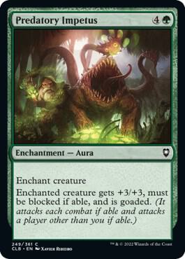 Predatory Impetus 249 card from Commander Legends: Battle for Baldur's Gate