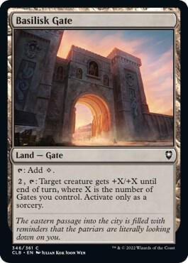 Basilisk Gate 346 card from Commander Legends: Battle for Baldur's Gate