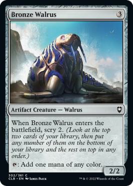 Bronze Walrus 302 card from Commander Legends: Battle for Baldur's Gate