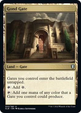 Gond Gate 353 card from Commander Legends: Battle for Baldur's Gate