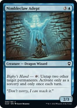 Nimbleclaw Adept 86 card from Commander Legends: Battle for Baldur's Gate