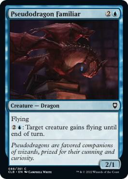 Pseudodragon Familiar 88 card from Commander Legends: Battle for Baldur's Gate