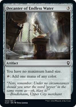 Decanter of Endless Water 309 card from Commander Legends: Battle for Baldur's Gate