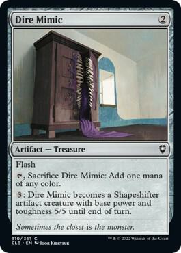 Dire Mimic 310 card from Commander Legends: Battle for Baldur's Gate