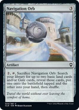 Navigation Orb 329 card from Commander Legends: Battle for Baldur's Gate