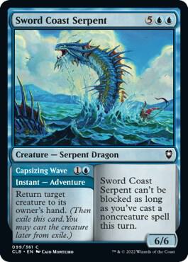 Sword Coast Serpent 99 card from Commander Legends: Battle for Baldur's Gate