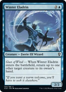 Winter Eladrin 104 card from Commander Legends: Battle for Baldur's Gate